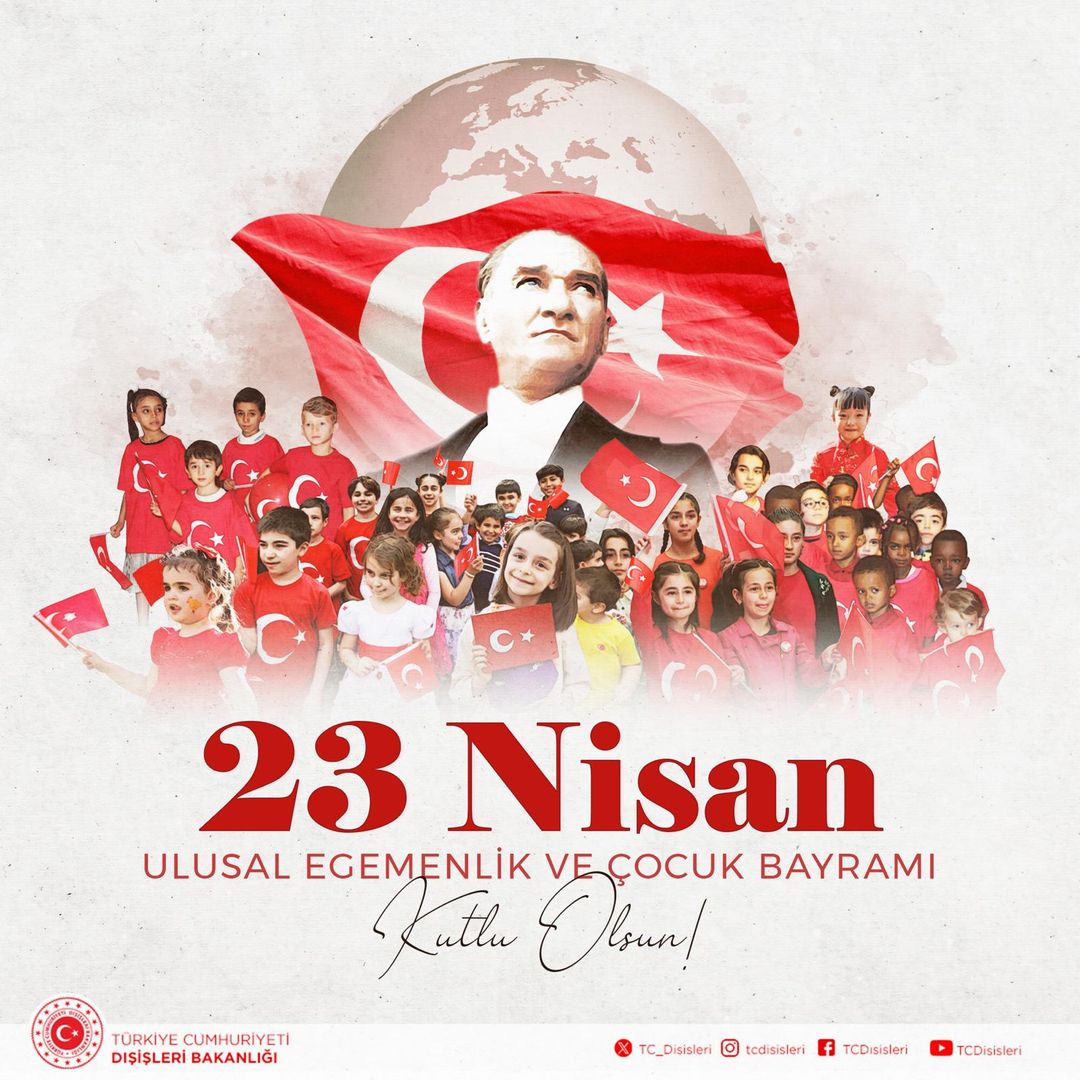 23 Nisan Ulusal Egemenlik ve Çocuk Bayramı Coşkuyla Kutlanıyor