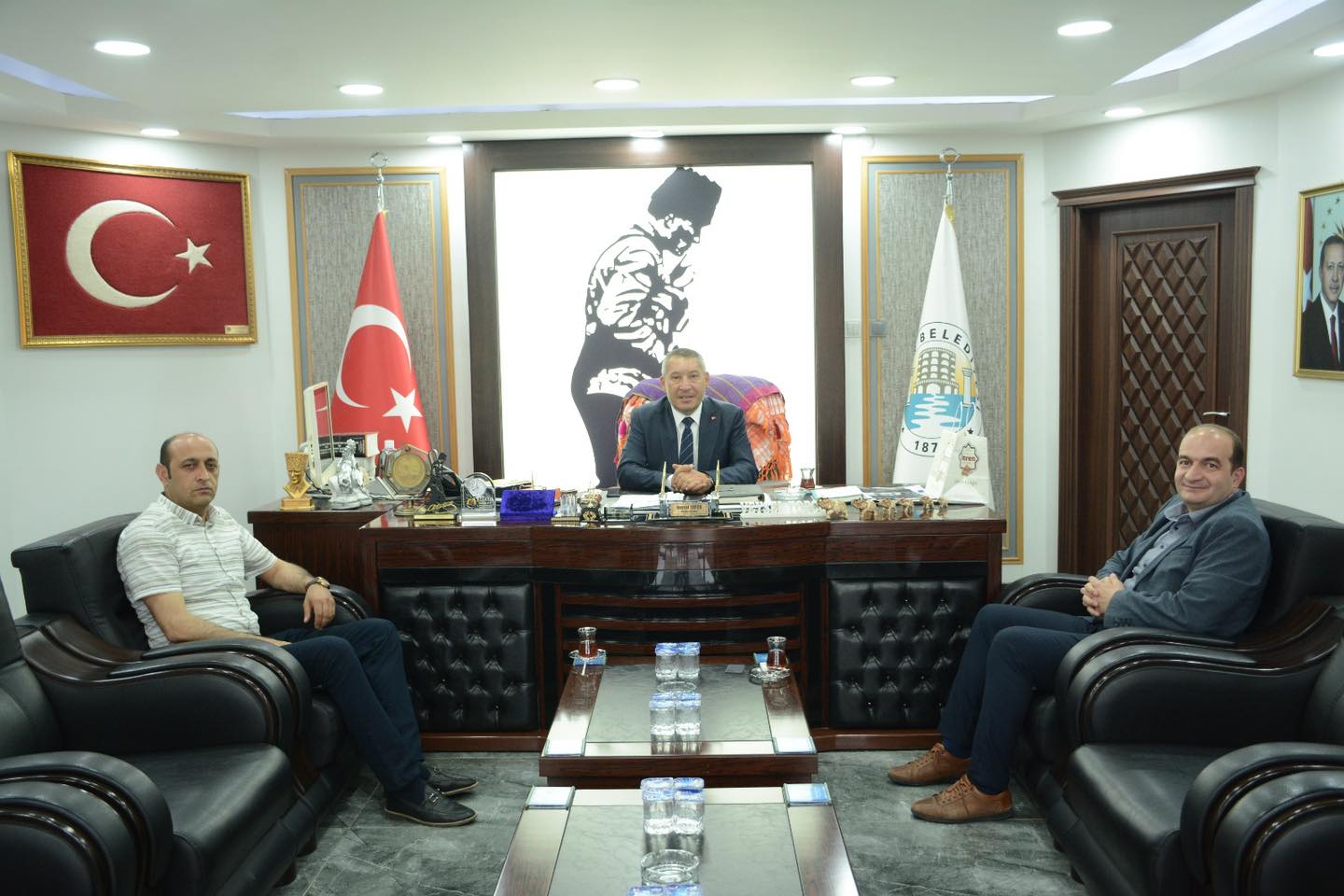 GÜRİŞ İşletme Müdürü ve Güvenlik Amiri'nden Yerel Belediye Başkanına Ziyaret