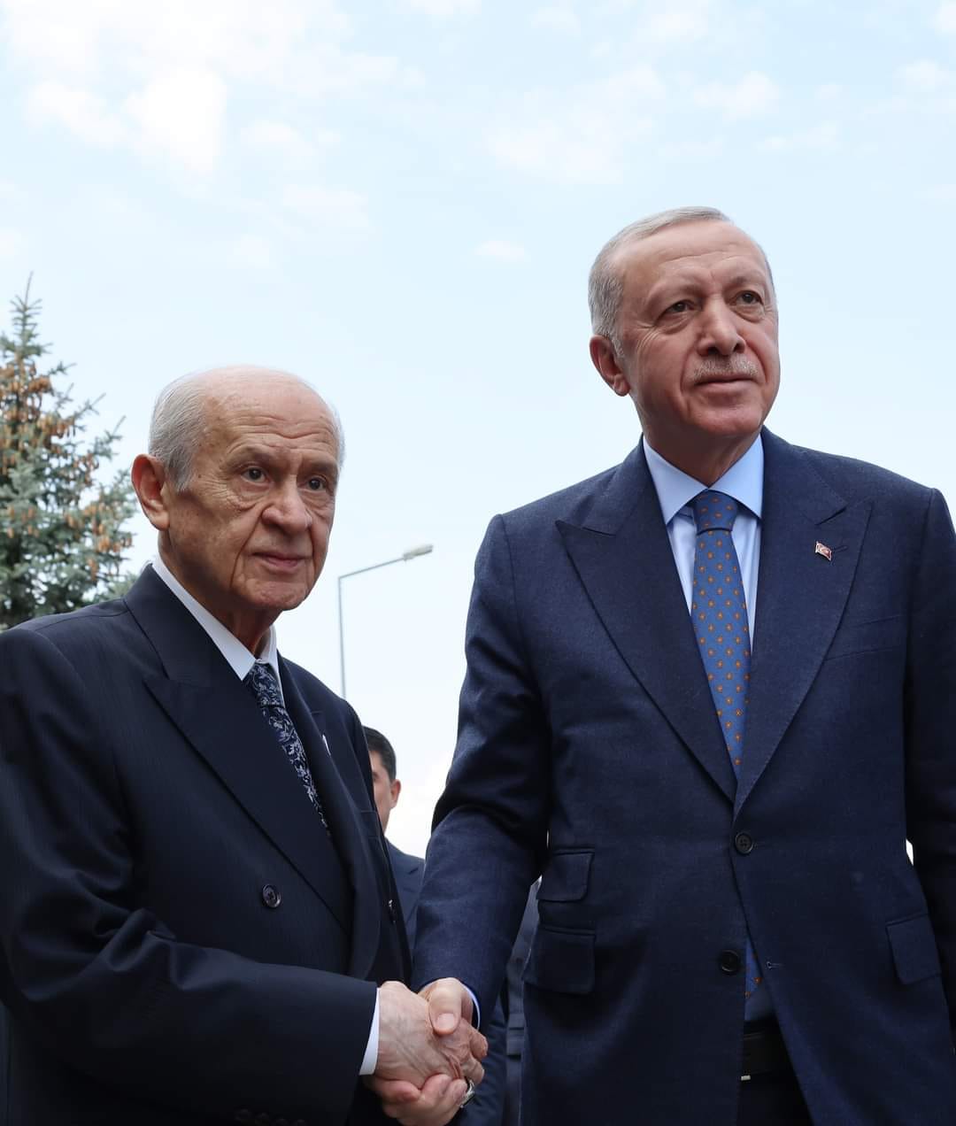 Cumhurbaşkanı Erdoğan, MHP Genel Başkanı Bahçeli'yi Ziyaret Etti