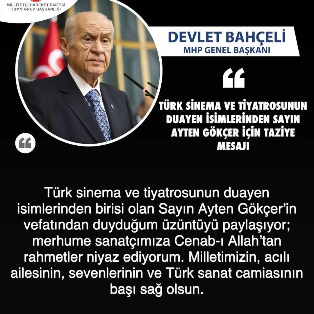 MHP Milletvekili Mehmet Taytak'tan Ayten Gökçer için Taziye Mesajı