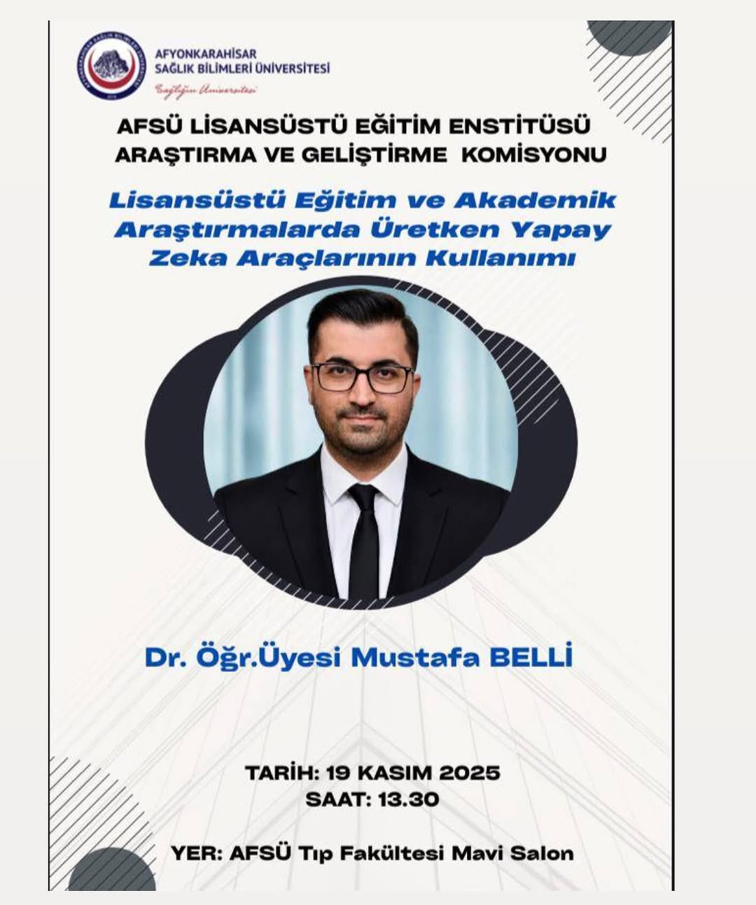 Afyonkarahisar'da Yapay Zeka ile Akademik Çalışma Dönemi