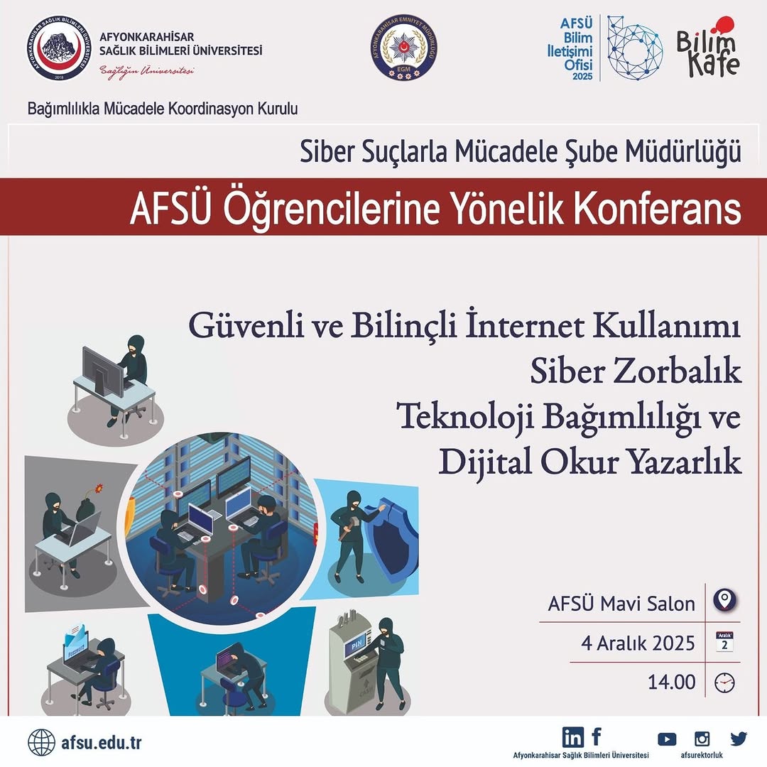 AFSÜ'de Güvenli İnternet ve Siber Zorbalık Konferansı Düzenlendi