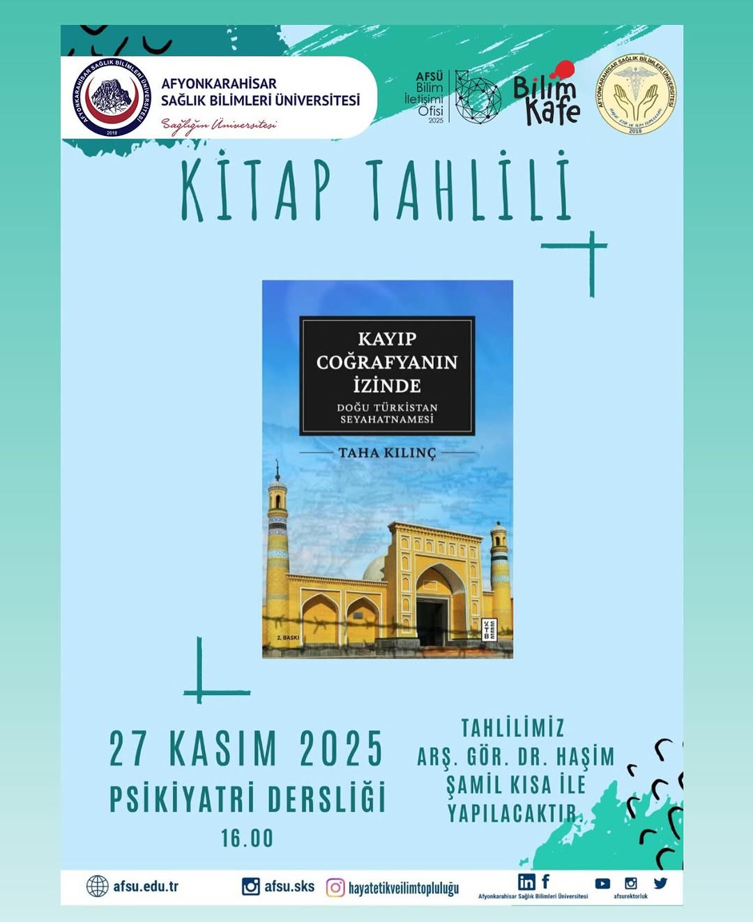 Afyonkarahisar'da Kitap Tahlili Etkinliği Düzenlendi