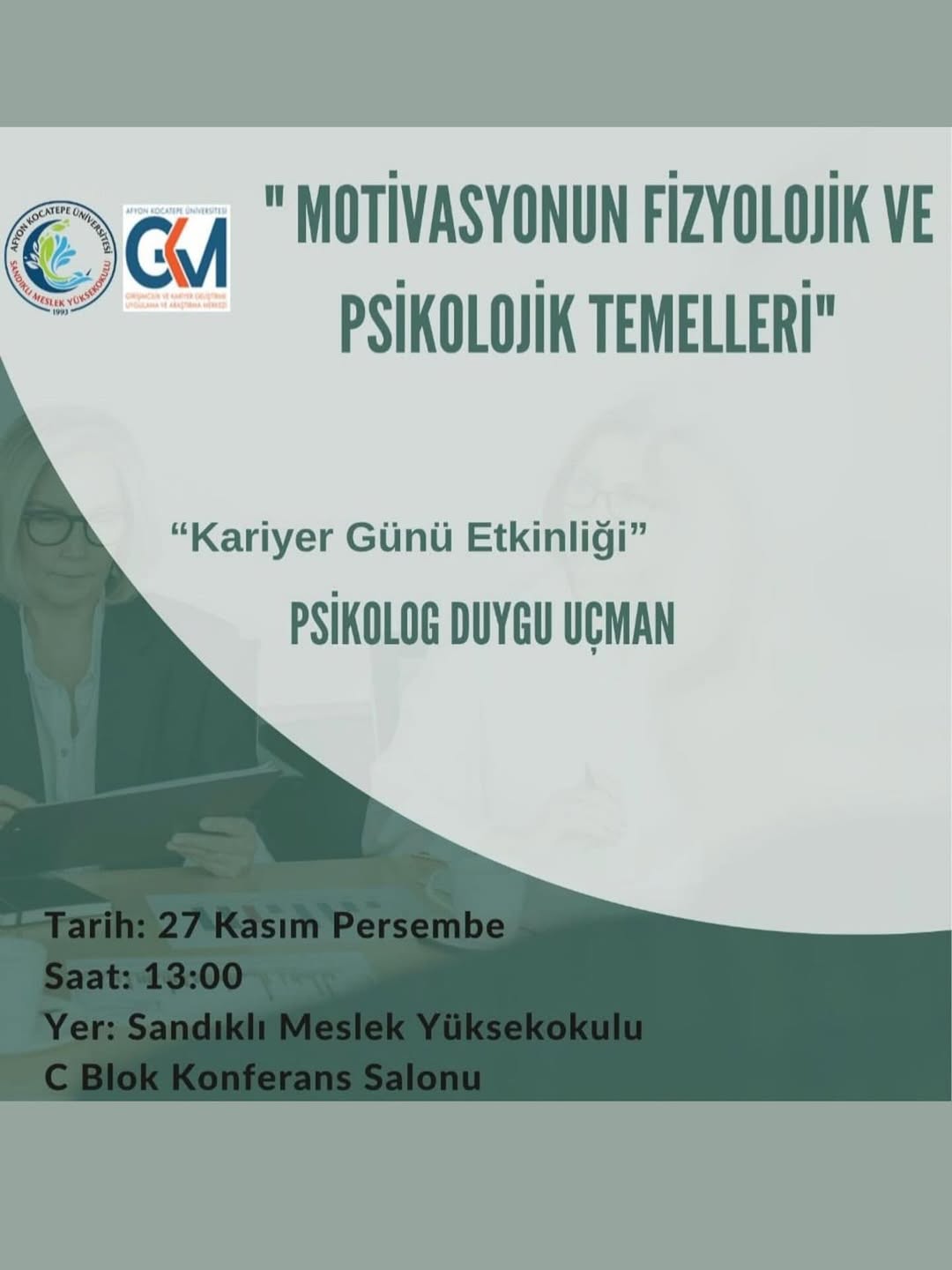 Afyon Kocatepe Üniversitesi'nde Motivasyonun Temelleri Konferansı Düzenlendi
