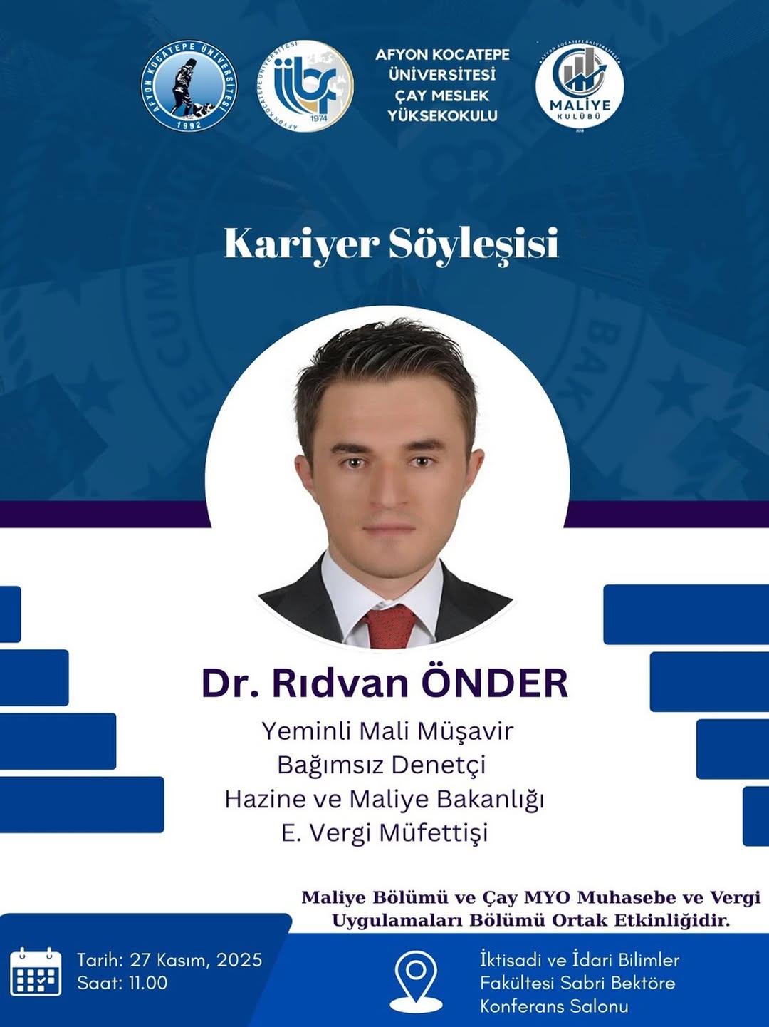 Afyon Kocatepe Üniversitesi'nde Kariyer Söyleşisi Düzenlendi