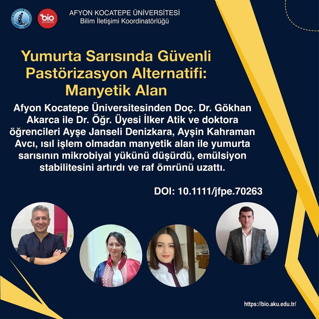 Yumurta Sarısında Isıl İşlemsiz Pastörizasyon Yöntemi Geliştirildi