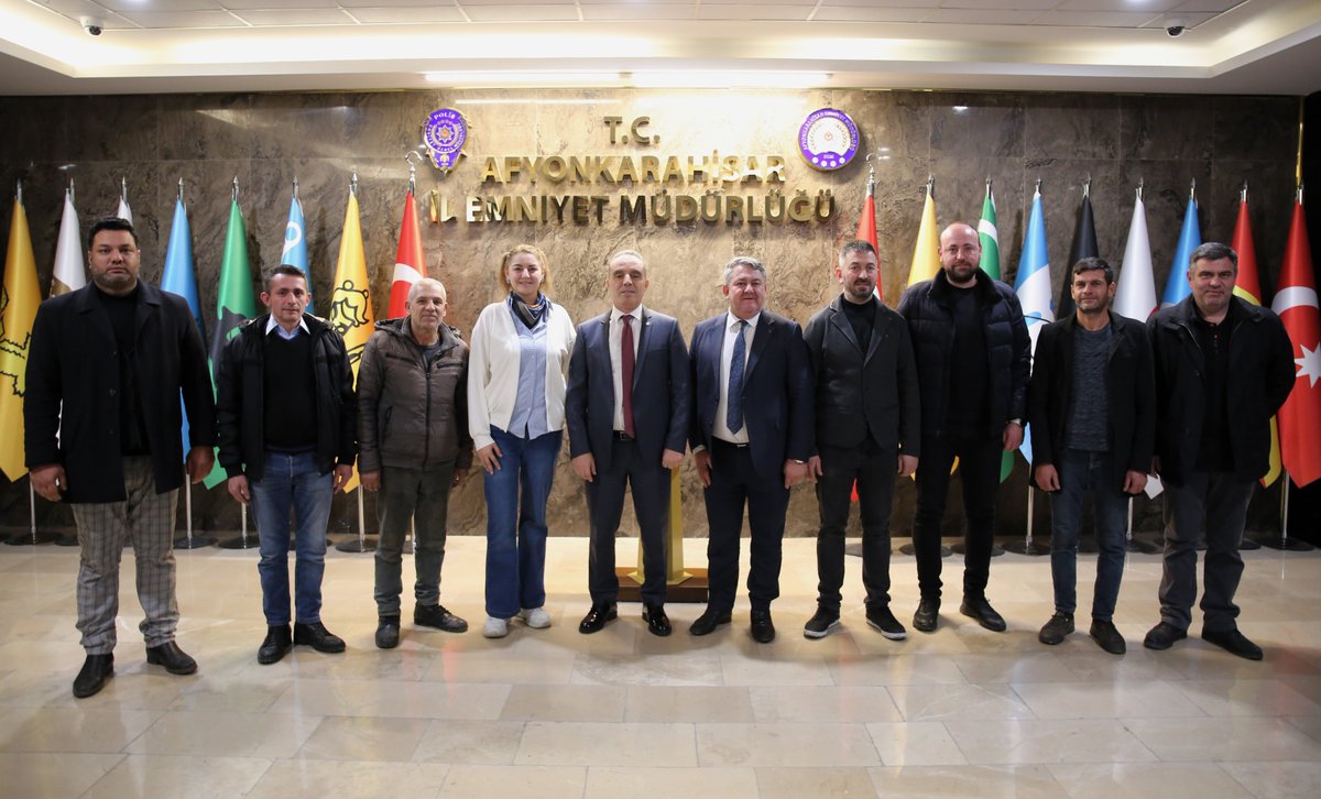 Afyonkarahisar'da Esnaf Odası Başkan Adayından Emniyet Müdürüne Ziyaret