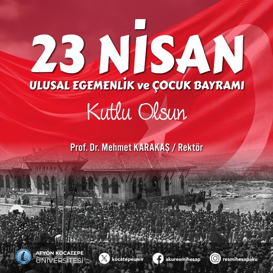 Rektörün 23 Nisan Mesajı