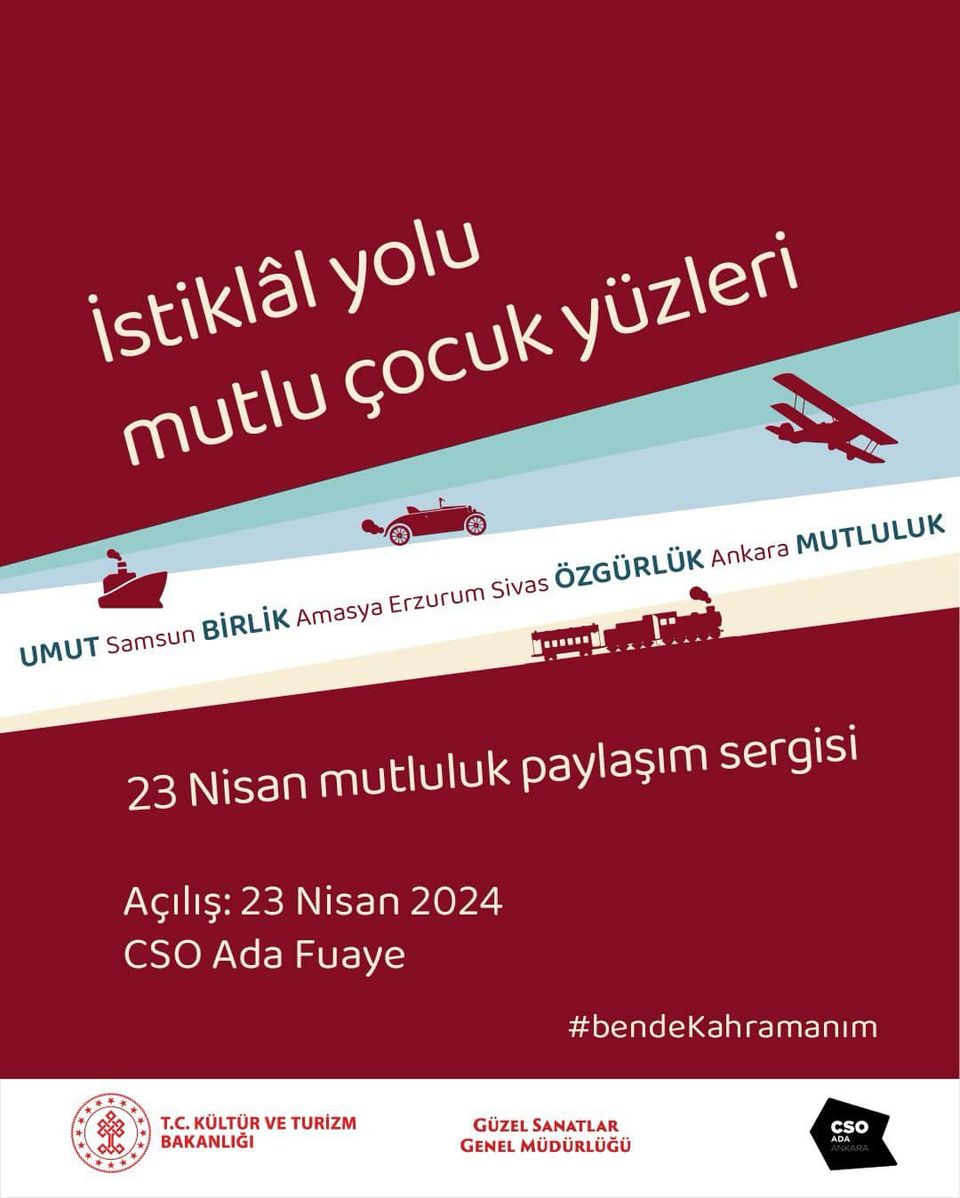 İstiklal Yolu - Mutlu Çocuk Yüzleri Sergisi Açıldı