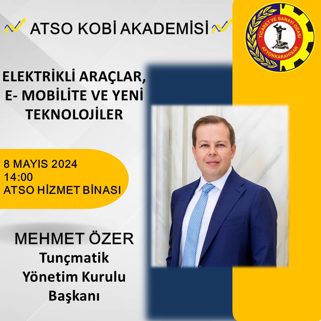 ATSO KOBİ Akademisi'nden Yeni Eğitim Programı: Elektrikli Araçlar ve E-Mobilite