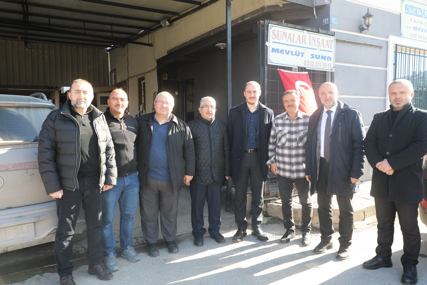 Ak Parti Afyon Heyeti, Kurucu Üye Mevlüt Suna'yı Ziyaret Etti