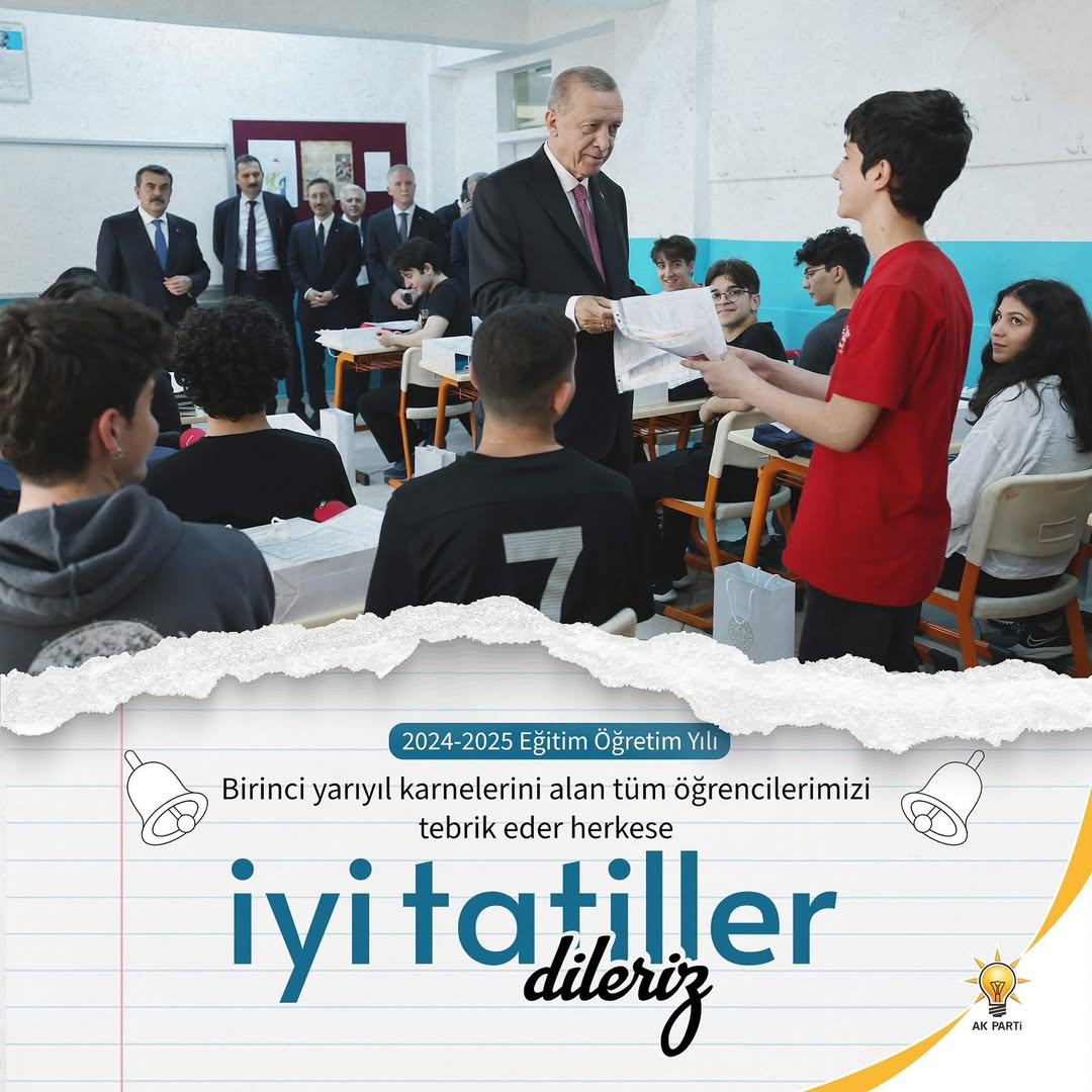 Afyon'da Karne Heyecanı: Tüm Öğrencilere İyi Tatiller