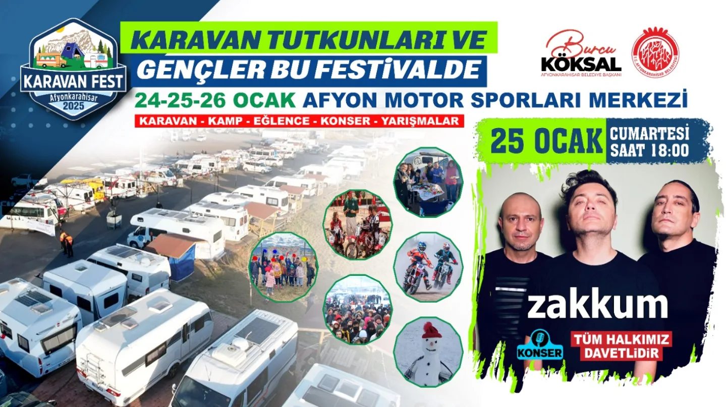 Karavan Tutkunları Afyon'da Buluşuyor: Karavan Fest 2025 Başlıyor