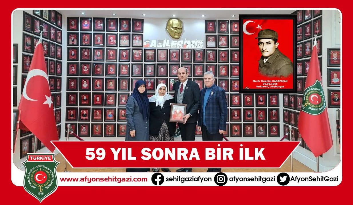 Şehit İbrahim Karapiçak Ailesine Onur Belgesi Takdim Edildi
