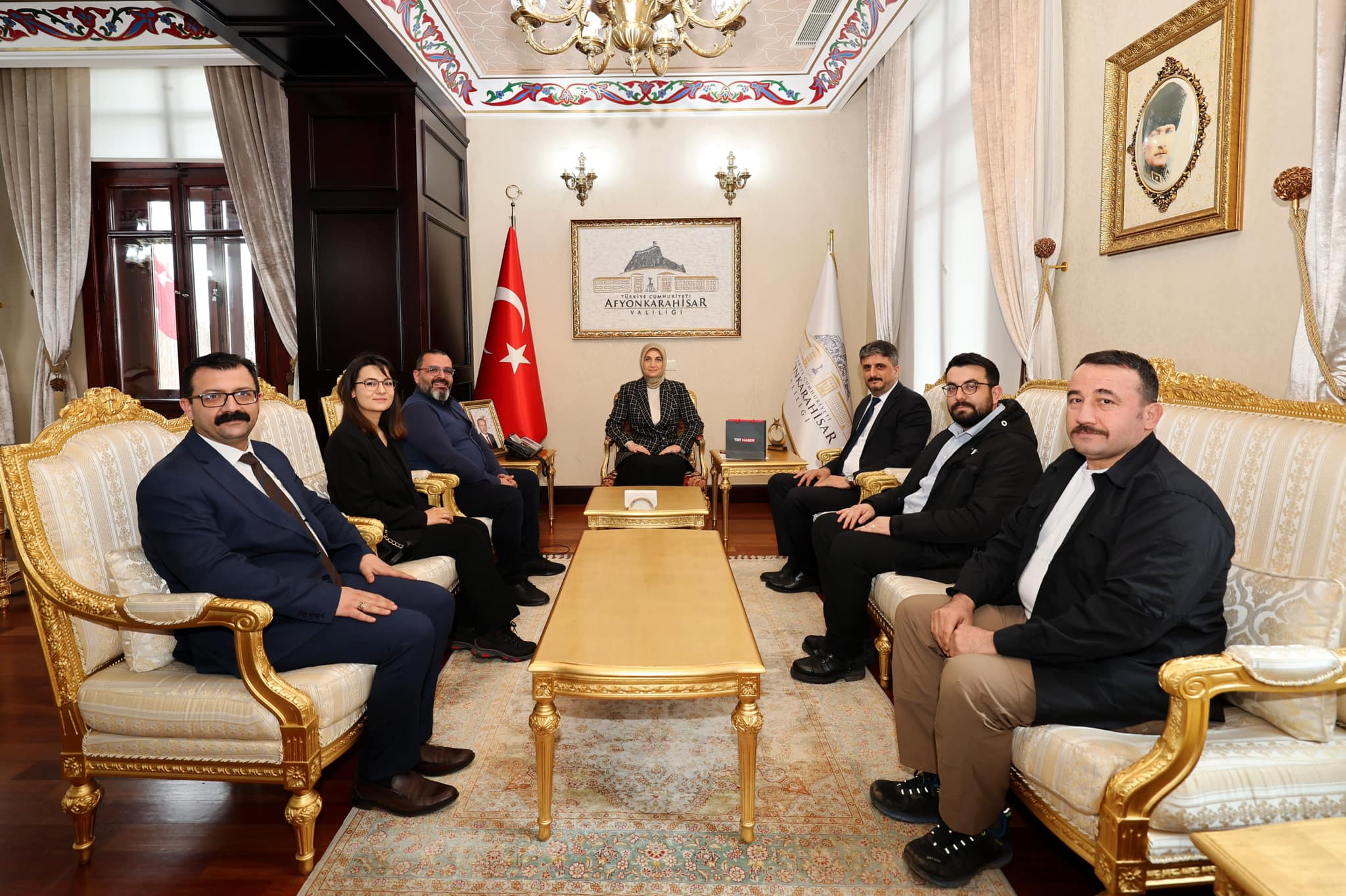 Afyonkarahisar Valisi Kübra Güran Yiğitbaşı, TRT Heyetini Ağırladı