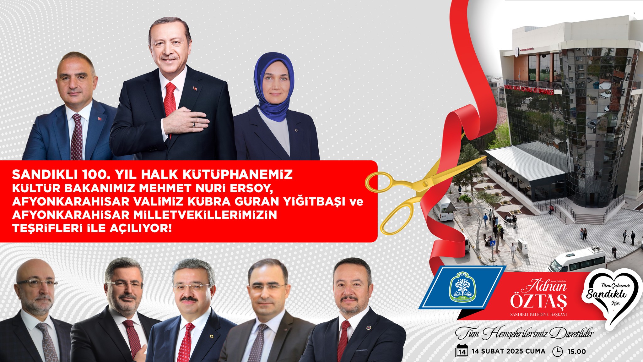 Sandıklı'ya Değer Katacak 100. Yıl Halk Kütüphanesi Açılışı