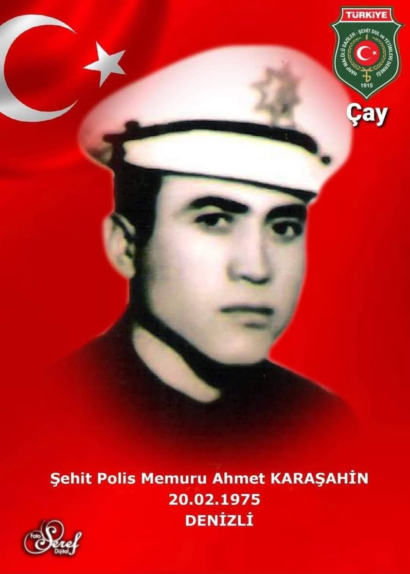 Denizli'de Görevi Başında Şehit Olan Polis Memuru Ahmet Karaşahin Anılıyor