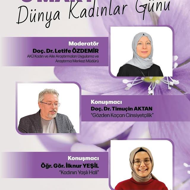 Afyon Kocatepe Üniversitesi'nde 8 Mart Dünya Kadınlar Günü Etkinliği
