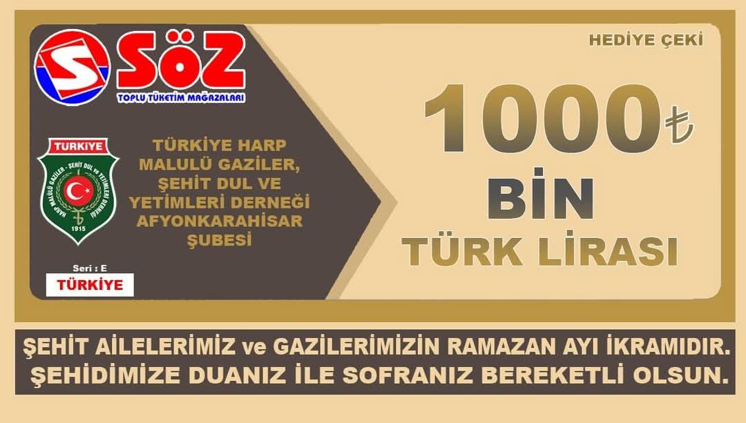 Afyon Şehit ve Gaziler Derneği'nden 