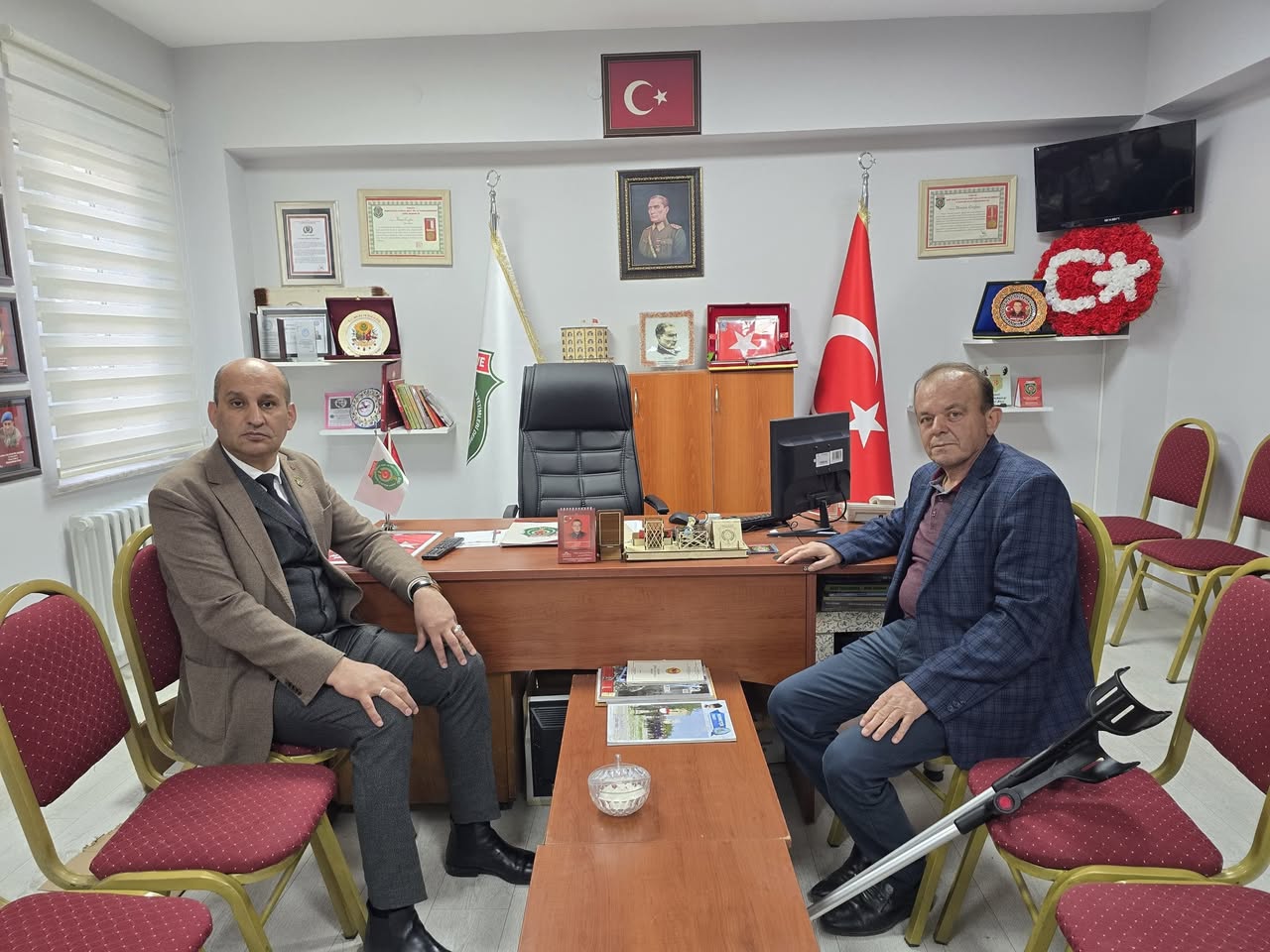 Afyon Şehit ve Gaziler Derneği'nde Değerlendirme Toplantısı