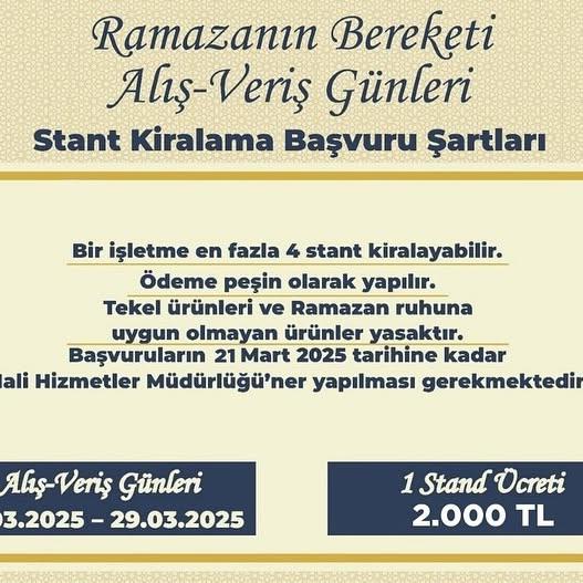 Bolvadin'de Ramazan Stantları Merkezi Konuma Taşınıyor