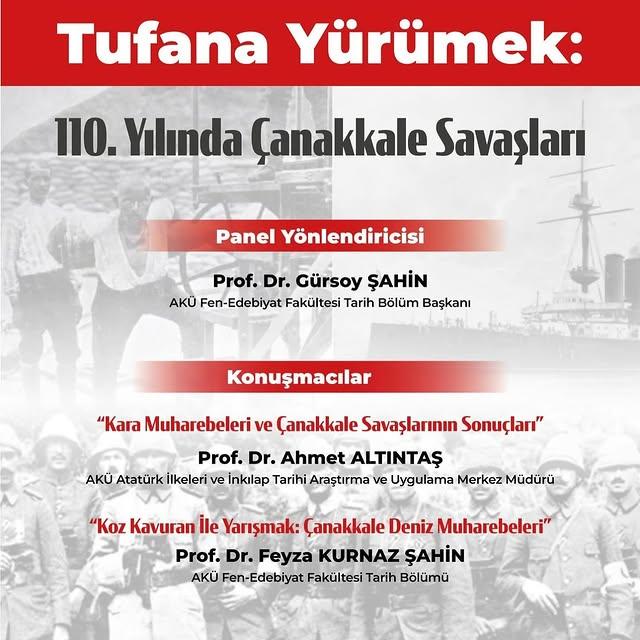 Afyon Kocatepe Üniversitesi'nde Çanakkale Şehitleri Anıldı
