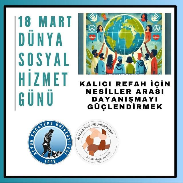 Afyon Kocatepe Üniversitesi'nde 18 Mart Dünya Sosyal Hizmet Günü Kutlandı