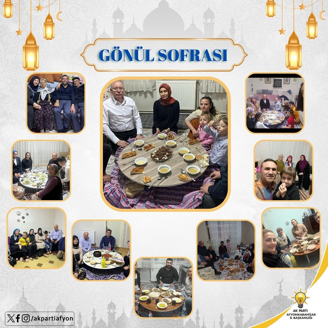 AK Parti Afyon İl Başkanlığı Ramazan Etkinlikleri ile Hemşehrileriyle Buluştu