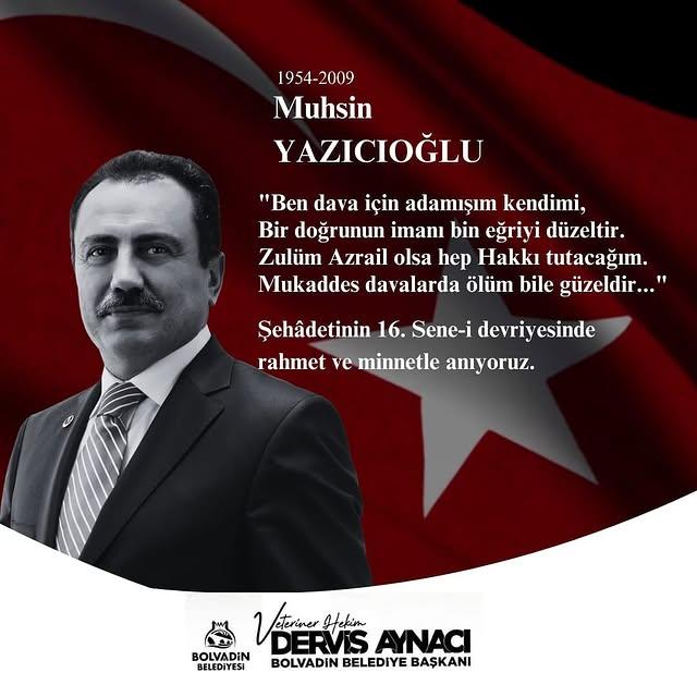 Bolvadin Belediyesi, Muhsin Yazıcıoğlu'nu Anma Töreni Düzenledi