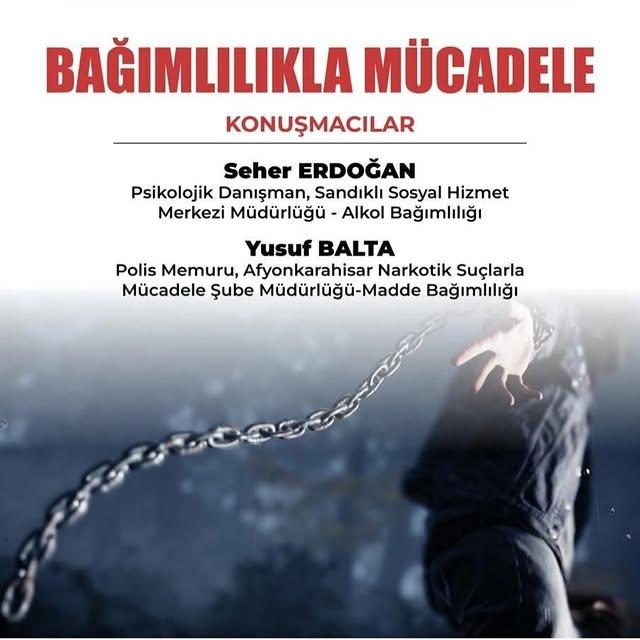 Afyon Kocatepe Üniversitesi'nde Bağımlılıklarla Mücadele Semineri Düzenlendi
