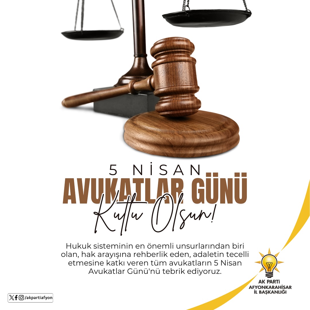 Afyonkarahisar'da Avukatlar Günü Kutlandı