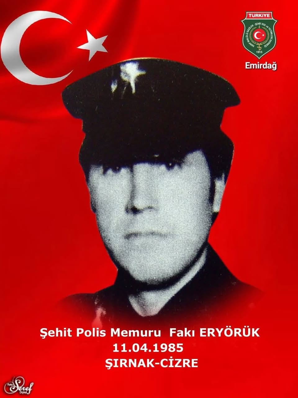 Afyonkarahisar'da Şehit Polis Memuru Eryörük, Görevdeki Çatışmada Kaybedilişinin 40. Yıl Dönümünde Anıldı