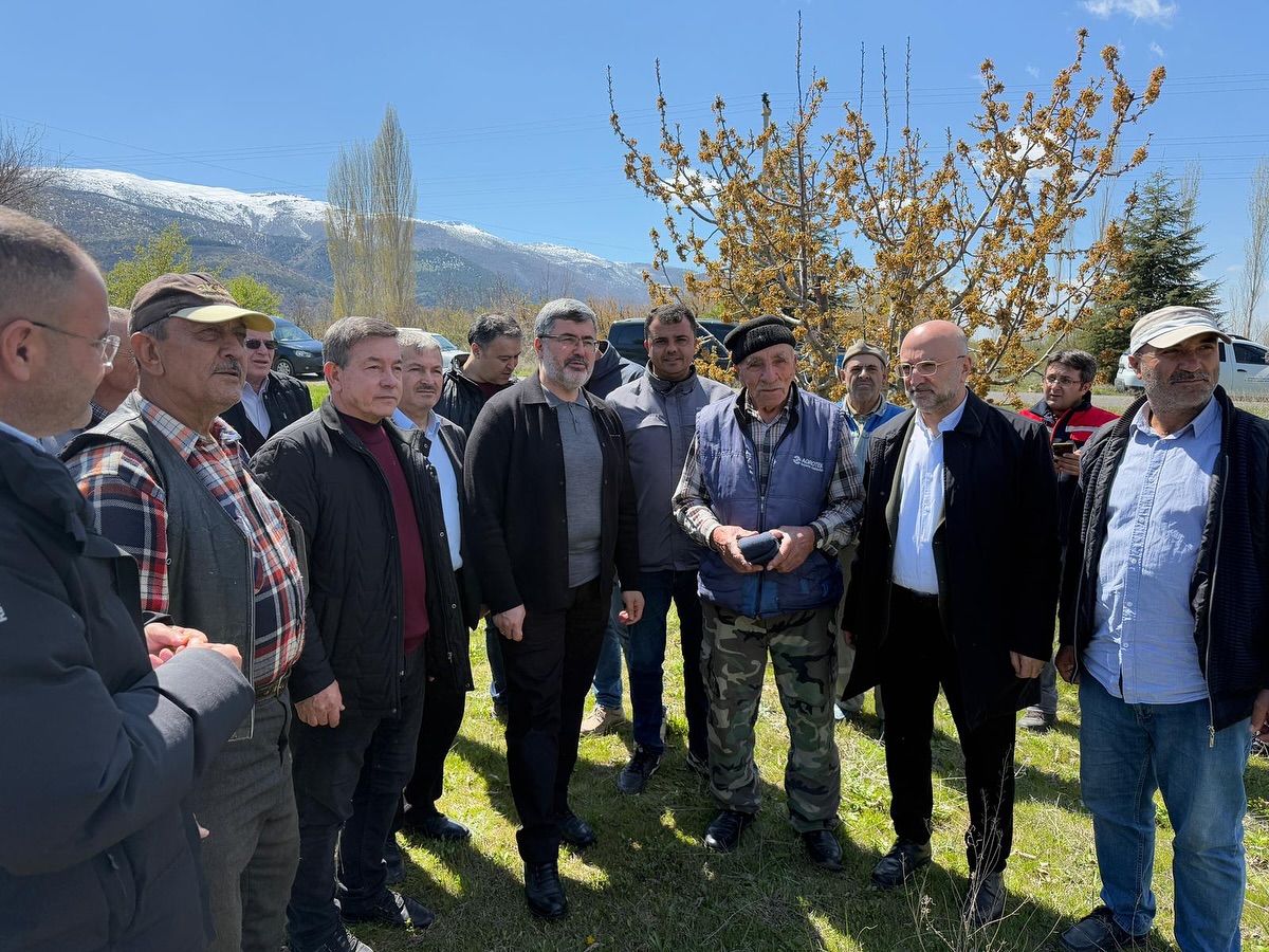 Afyonkarahisar'da Zirai Don Afeti: İl Başkanı Şahin Meyve Üreticilerini Dinledi