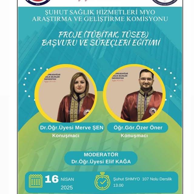Afyonkarahisar Sağlık Bilimleri Üniversitesi'nde TÜBİTAK ve TÜSEB Proje Başvuru Süreçleri Eğitimi Düzenlenecek