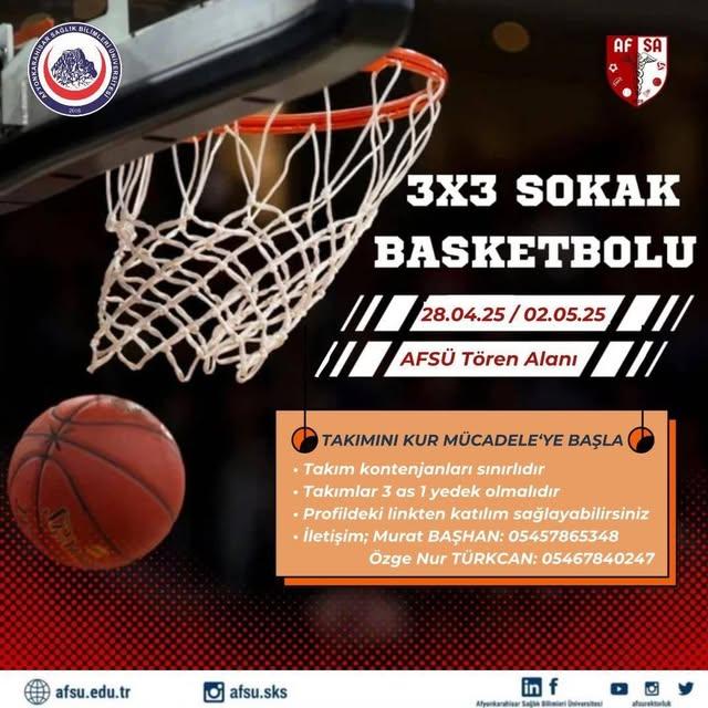 Afyonkarahisar'da Üniversite Öğrencileri Basketbol Sahasına Yöneldi