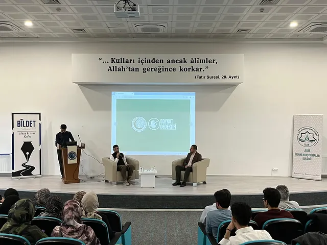Afyon Kocatepe Üniversitesi'nde Küresel Zulme Karşı Bilinçli Tüketim Söyleşisi