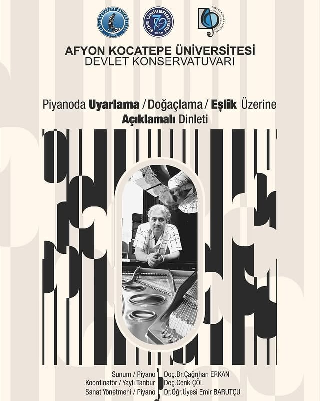 Afyon Kocatepe Üniversitesi'nde Piyanoda Uyumlama ve Doğaçlama Dinletisi