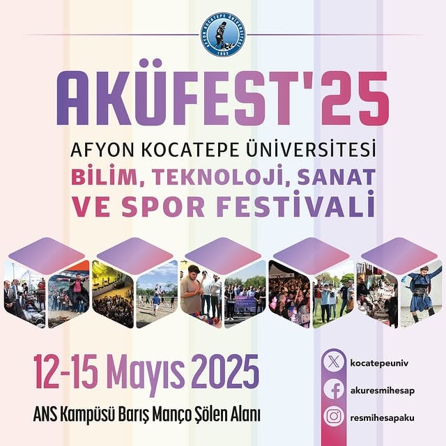 Afyon Kocatepe Üniversitesi'nde AKÜFEST 2025 Coşkusu Başlıyor