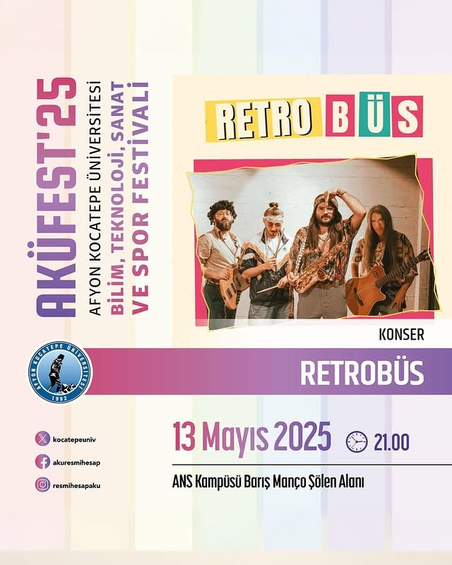 Afyon Kocatepe Üniversitesi'nde Retro Müzik Şöleni Düzenlenecek