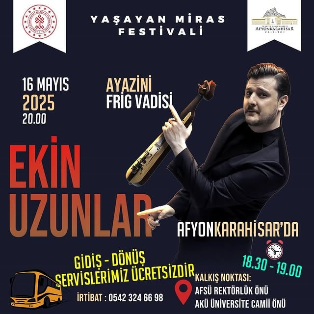 Afyonkarahisar'da Yaşayan Miras Festivali'nde Ekin Uzunlar Coşkusu