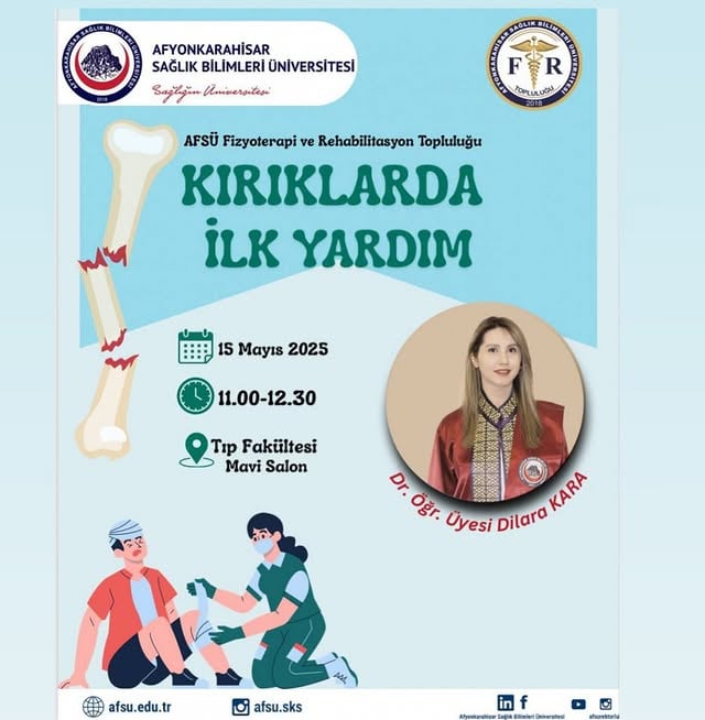 Afyonkarahisar Sağlık Bilimleri Üniversitesi, Kırık Vakalarında İlk Yardım Eğitimi Veriyor