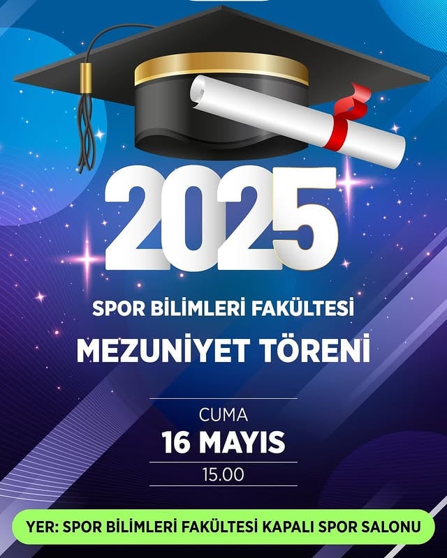 Afyon Kocatepe Üniversitesi'nde Spor Bilimleri Fakültesi Mezuniyet Töreni Düzenlendi