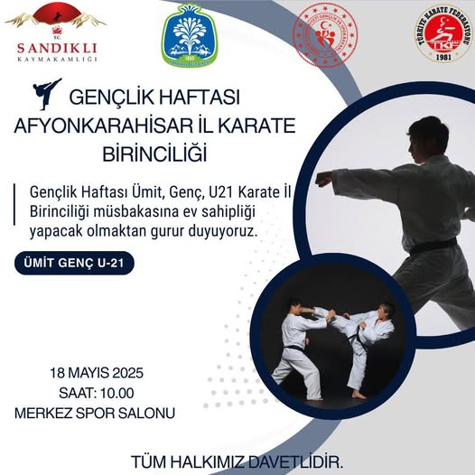 Sandıklı'da Genç Karateciler İl Birinciliği İçin Hazırlanıyor