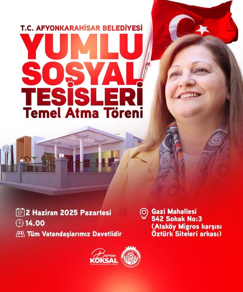 Afyonkarahisar Belediyesi'nden Yeni Sosyal Tesis Müjdesi: Yumlu Sosyal Tesisler Temel Atma Töreni