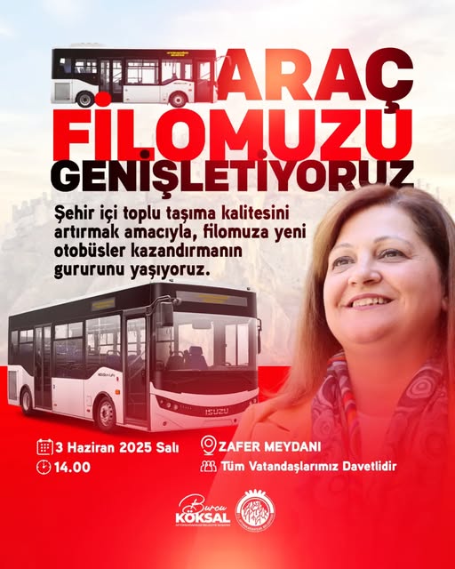 Zafer Meydanı'nda Yeni Otobüsler İçin Tören Düzenlenecek