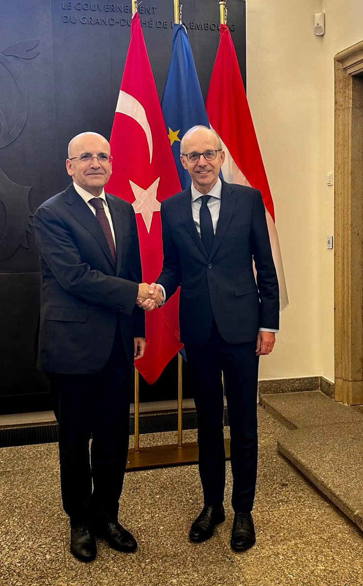 Hazine ve Maliye Bakanı Şimşek, Lüksemburg'da Üst Düzey Görüşmeler Gerçekleştirdi