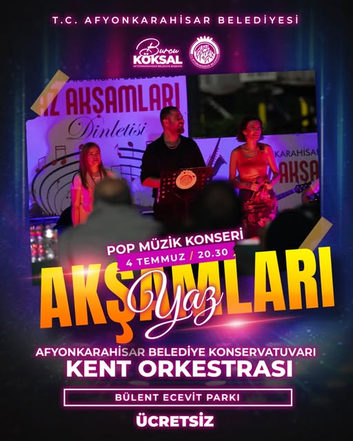 4 Temmuz'da Bülent Ecevit Millet Bahçesi'nde Yaz Akşamları Konserleri Başlıyor