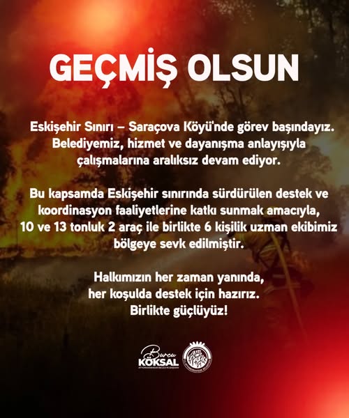 Eskişehir Saraçova Köyü'nde Orman Yangınına Hızlı Müdahale