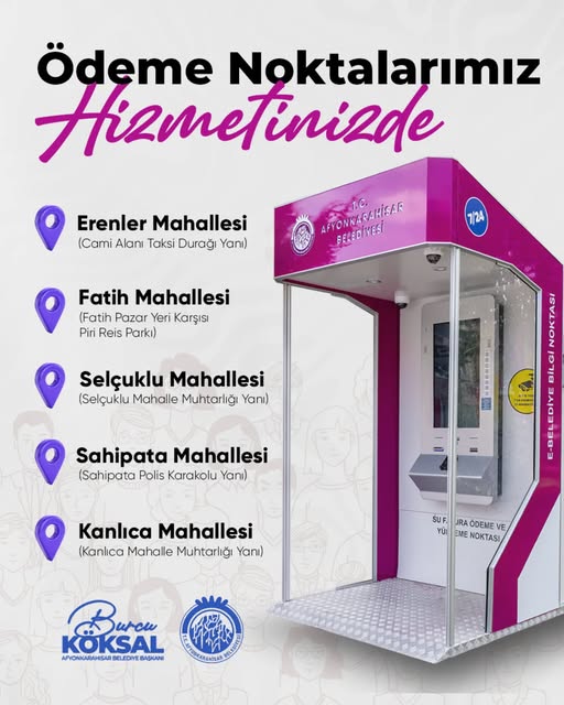 7/24 Ödeme Kolaylığı: Beş Mahallemizde Kesintisiz Hizmet