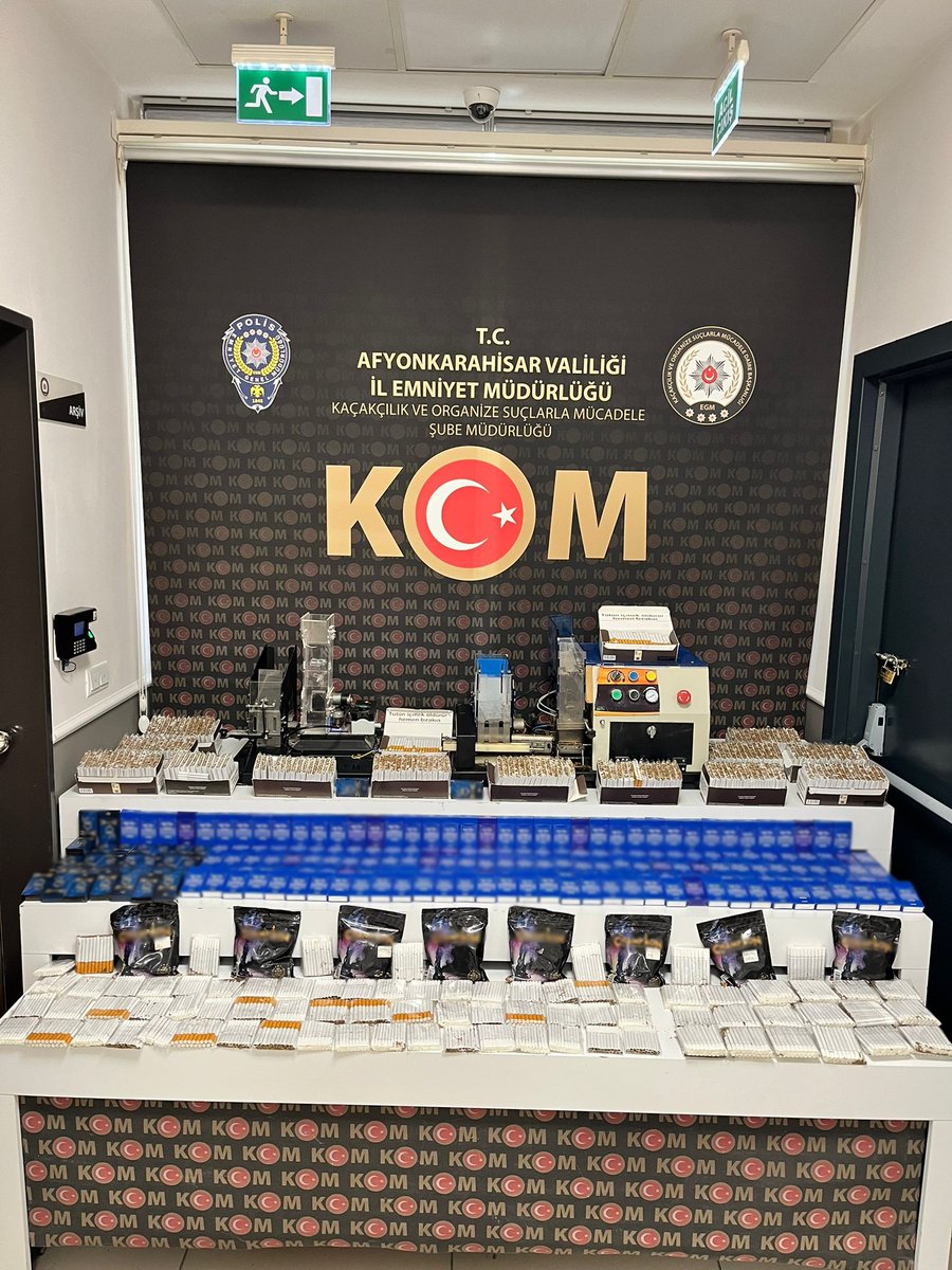 Kaçakçılık Operasyonunda Ele Geçirilen Malzemeler